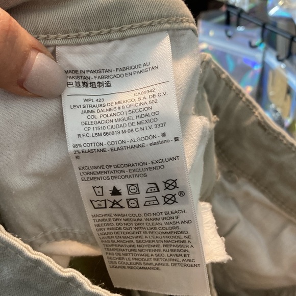 Levi Khaki Skinny Jeans - W26 L32 - Picture 5 of 6